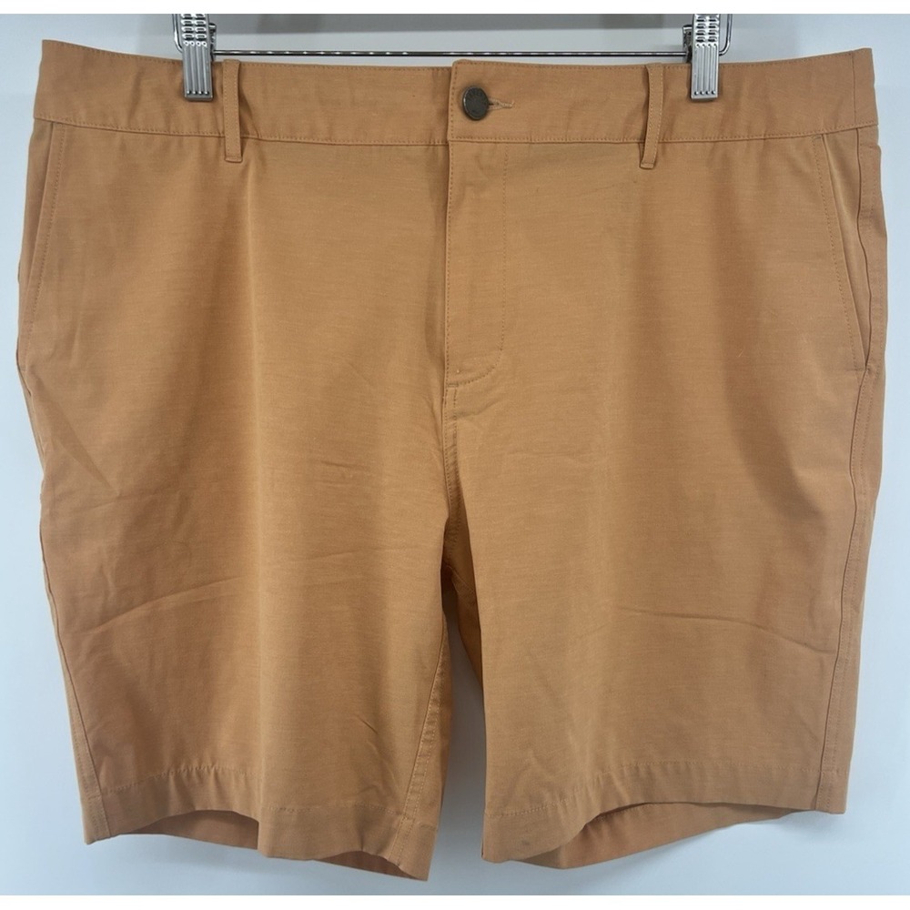 Faherty All Day Shorts Tagged 40 Actual 41 9" Inseam Orange Stretch Cotton Blend